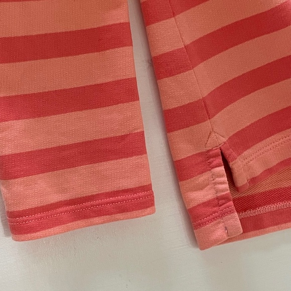 L L Bean Sunset Stripe Rugby Henley Snap Pullover Womens M Costal Preppy Top - Picture 7 of 13